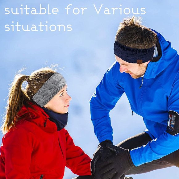 ⬇️ Warm Headband Fuzzy Fleece Lined Headwrap Ear - Picture 6 of 8